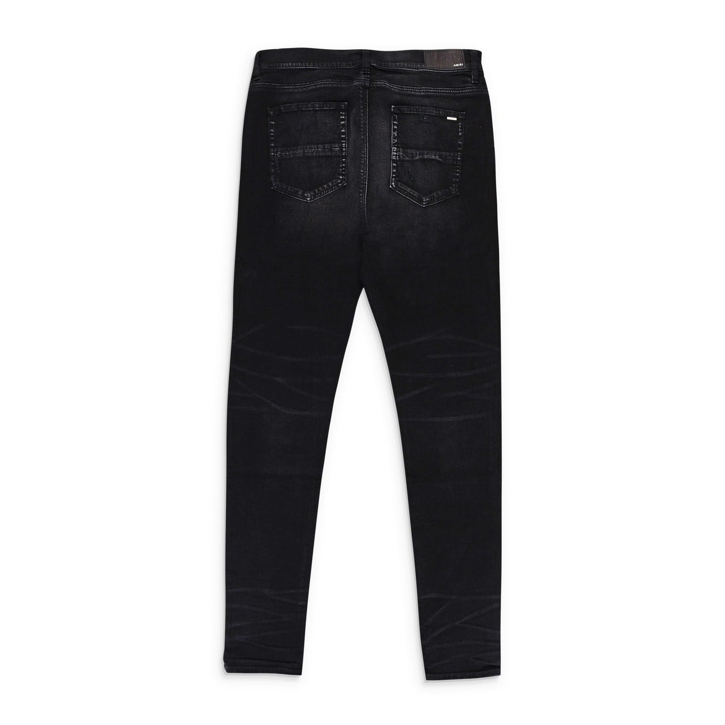 MX1 BANDANA JEAN AGED BLACK SKINNY JEANS