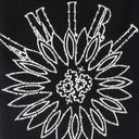 CRYSTAL STICK POKE BLACK SWEATPANTS