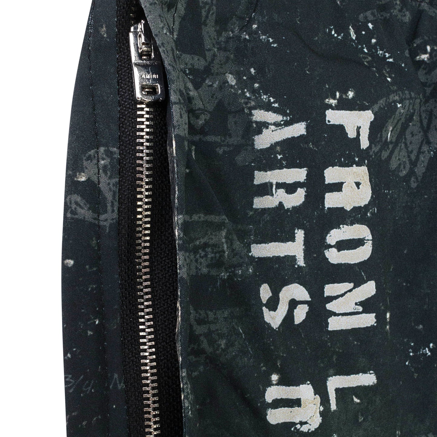 STENCIL MILITARY BLACK SWIM TRUNKS