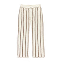 STITCH FLARE COTTON ALABASTER TRACK PANTS