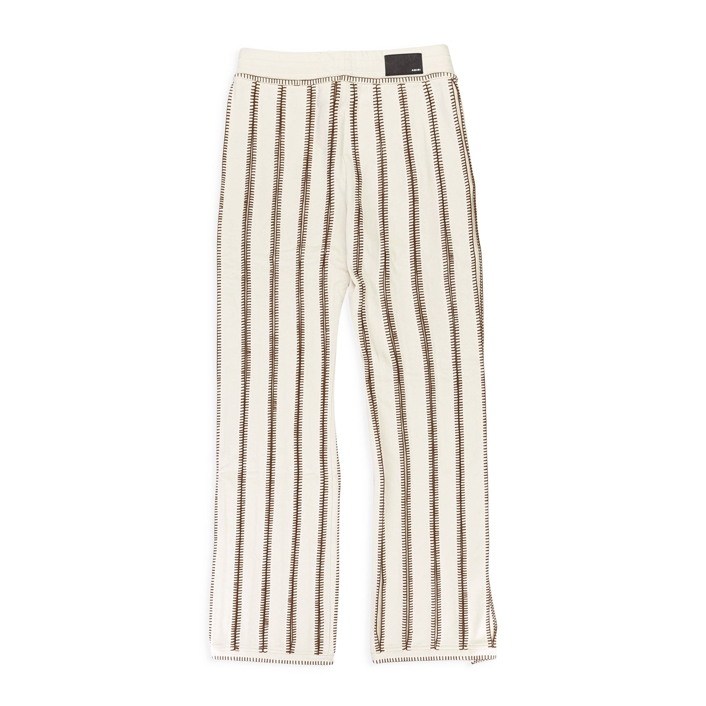 STITCH FLARE COTTON ALABASTER TRACK PANTS