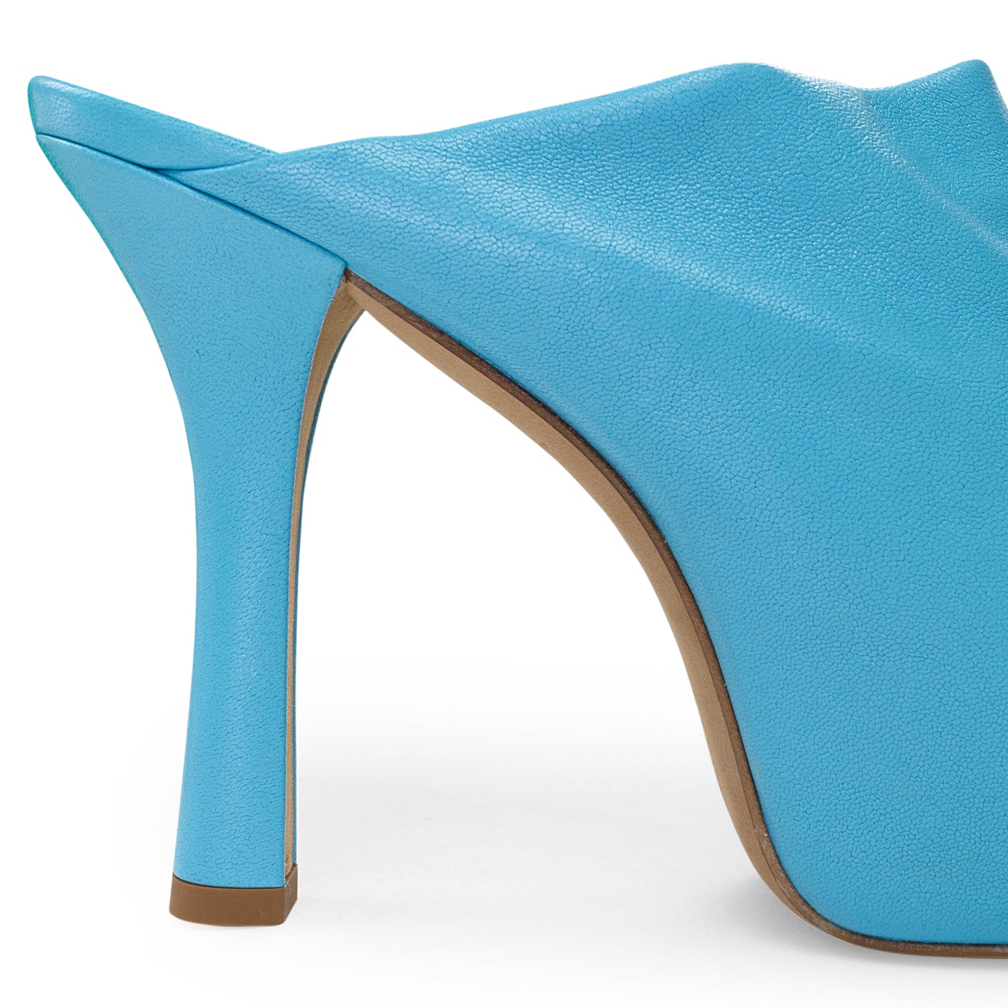 BOLD LEATHER SKY BLUE MULES