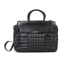 Catherine Quilted Medium Top Handle Shoulder Bag Black