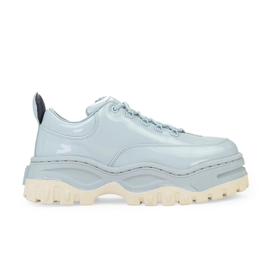 ANGEL PATENT LIGHT BLUE SNEAKERS