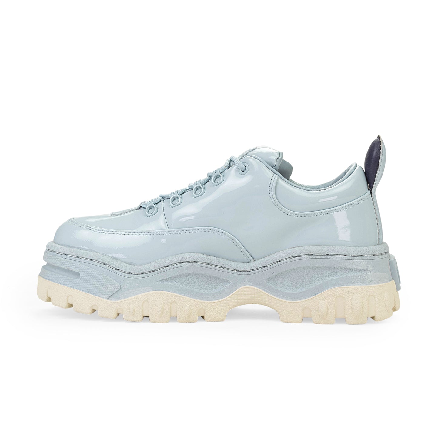 ANGEL PATENT LIGHT BLUE SNEAKERS