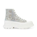 SOFT SUEDE WHITE SILVER BOOTS