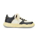 WHITE BLACK LOW-TOP SNEAKER