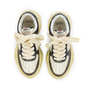 WHITE BLACK LOW-TOP SNEAKER