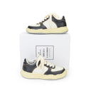 WHITE BLACK LOW-TOP SNEAKER