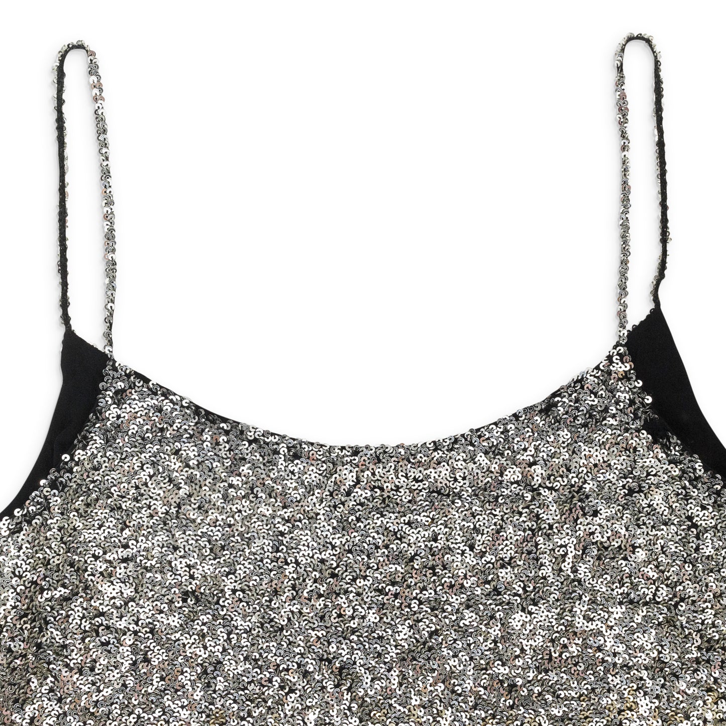 SEQUINED MULTICOLOR SLIP DRESS