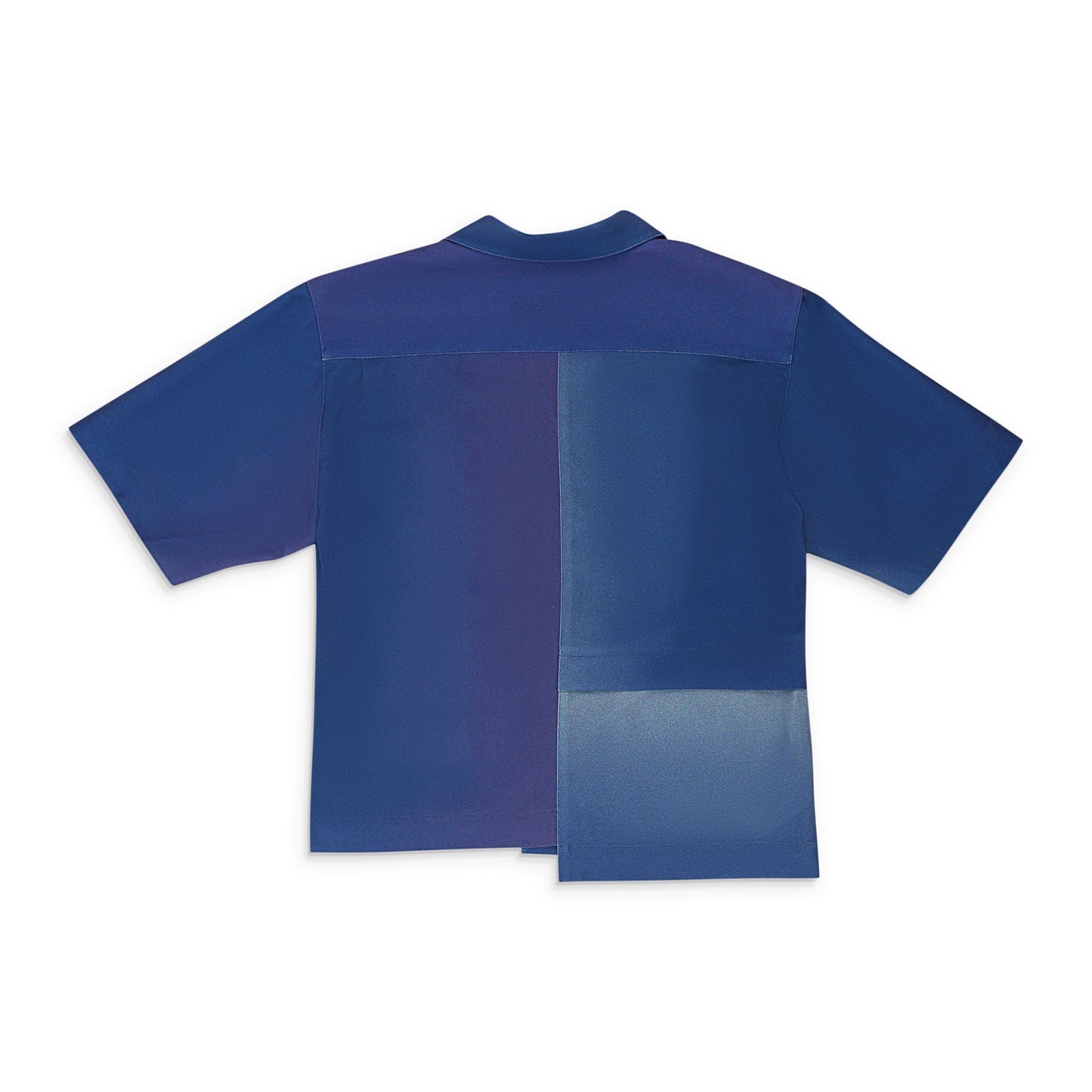 GRADIENT PANELS BLUE PURPLE BUTTON-DOWN SHIRT