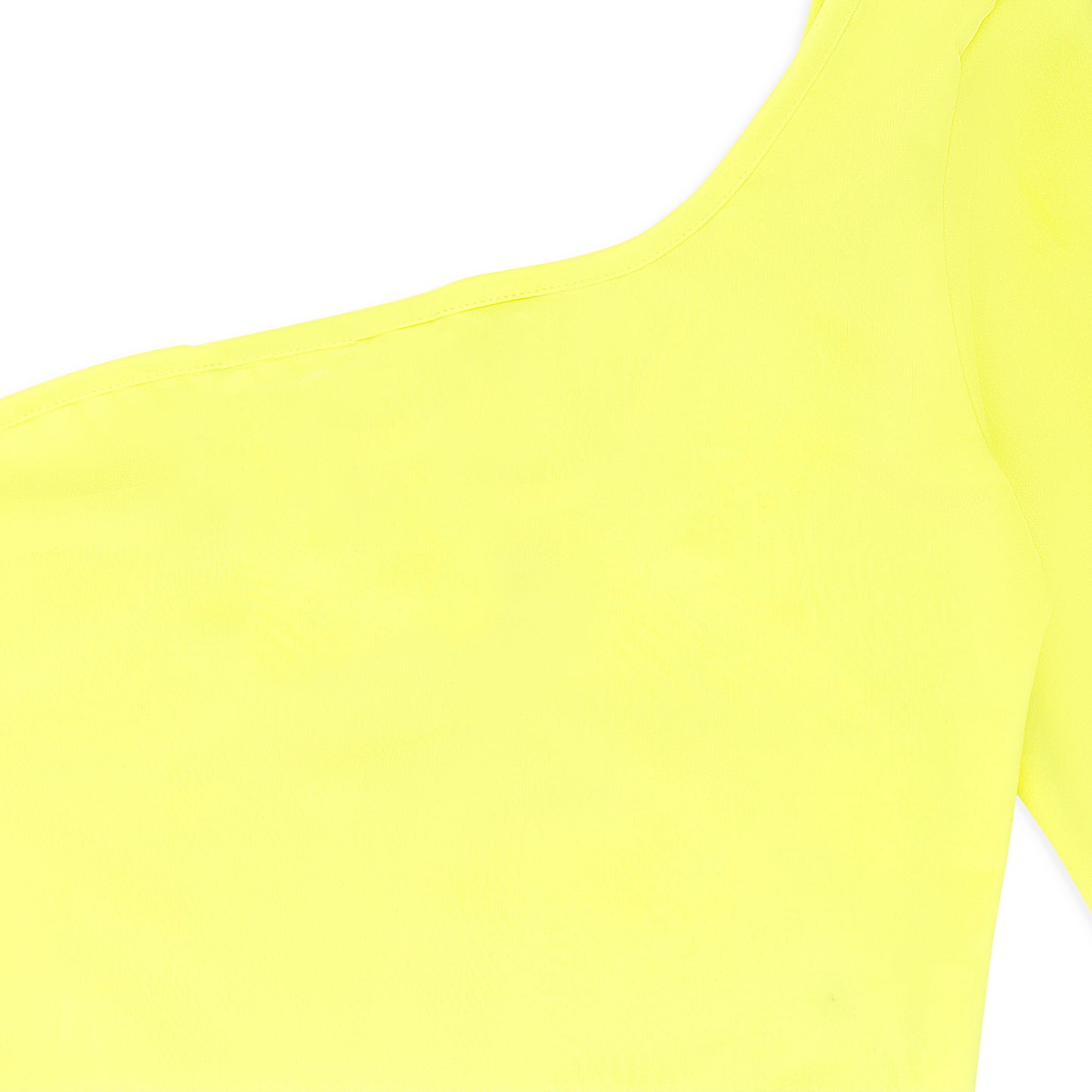 SINGLE SLEEVE YELLOW CROP TOP