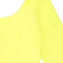 SINGLE SLEEVE YELLOW CROP TOP