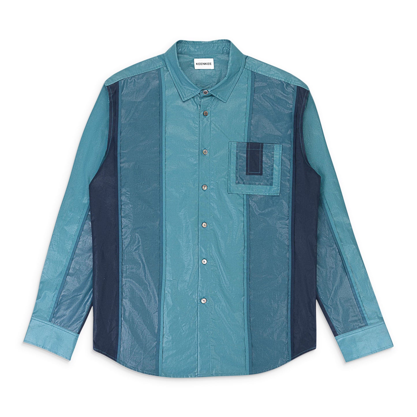 RAW TRANSITION SEA BLUES BUTTON-DOWN SHIRT