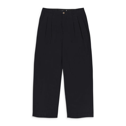 WIDE 2P BLACK TROUSERS