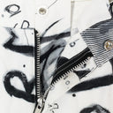 DRAWING PRINT BLACK WHITE TROUSERS