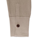 RIB DEEP POLO SAND SWEATER