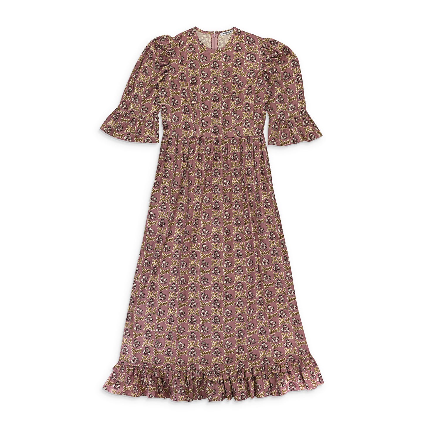 EXCLUSIVE LONG PRAIRIE PURPLE DAY DRESS