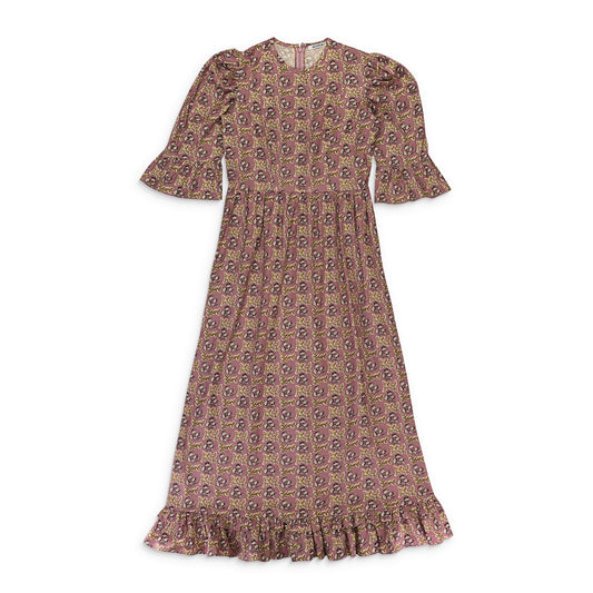 EXCLUSIVE LONG PRAIRIE PURPLE DAY DRESS