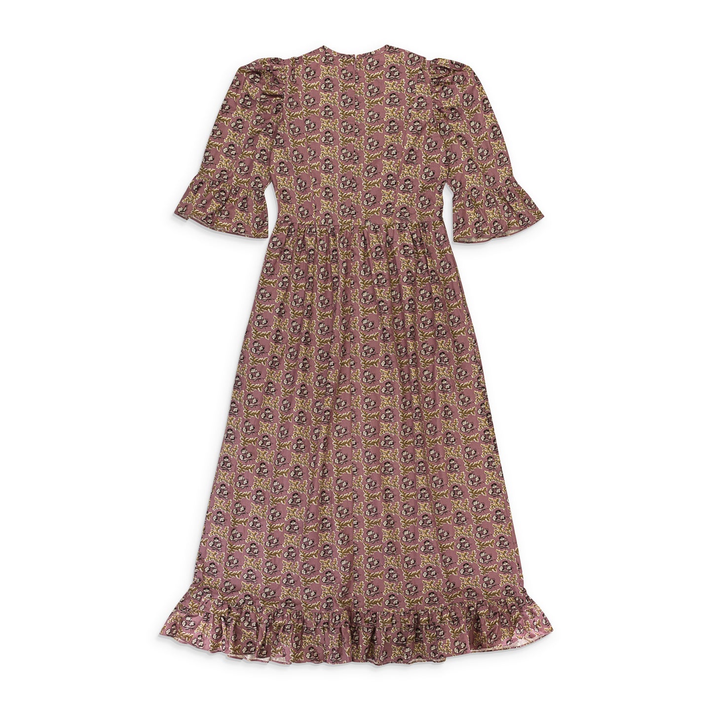 EXCLUSIVE LONG PRAIRIE PURPLE DAY DRESS