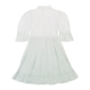 EXCLUSIVE DIP DYE SHORT PRAIRIE WHITE GREEN DAY DRESS