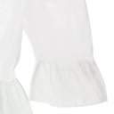 EXCLUSIVE DIP DYE SHORT PRAIRIE WHITE GREEN DAY DRESS