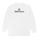 TRADEMARK LOGO LONG SLEEVE WHITE T-SHIRT