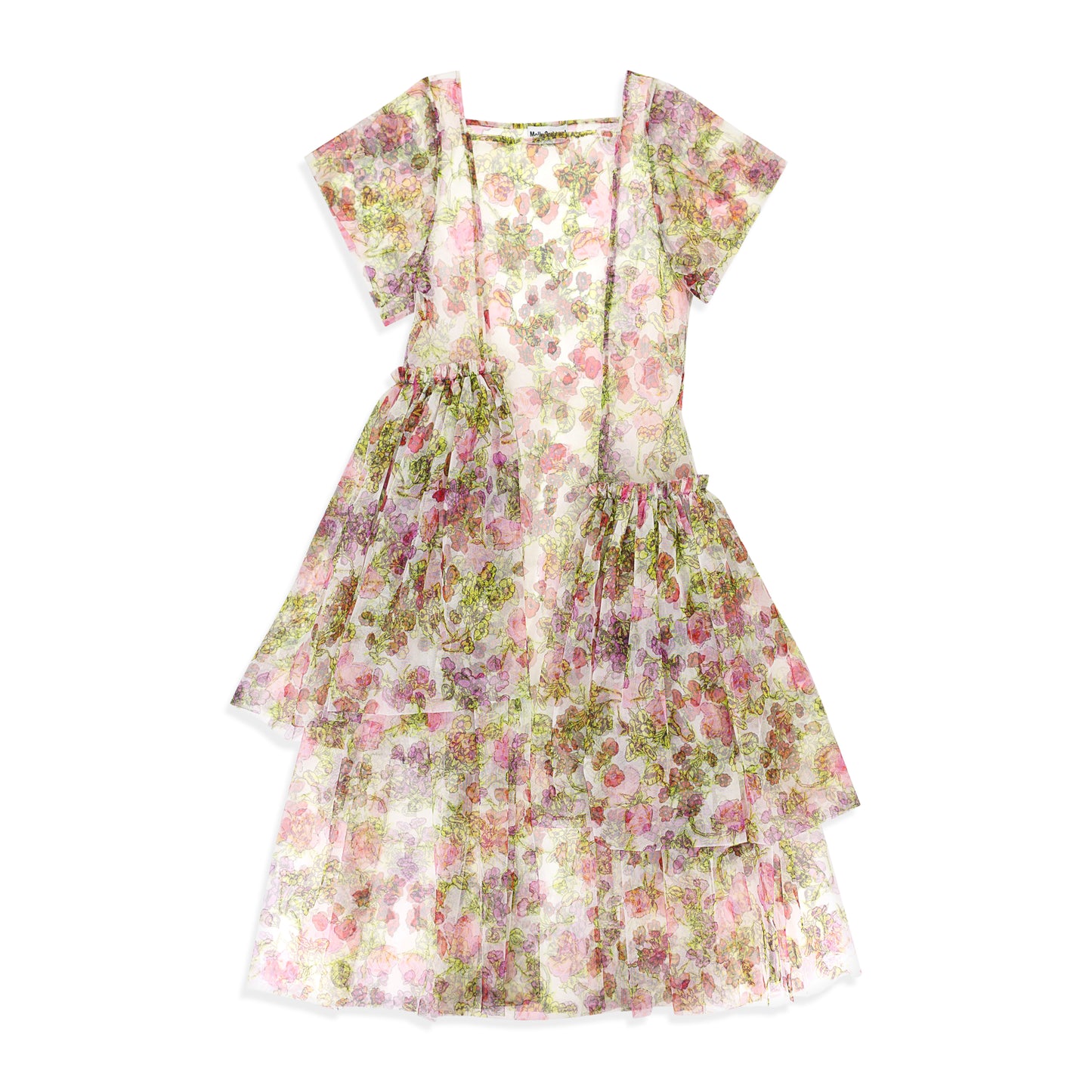 LARGE FLORAL JOHANNA WHITE DAY DRESS