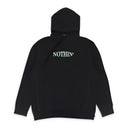 OVAL LOGO PULLOVER BLACK HOODIE