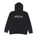 OVAL LOGO PULLOVER BLACK HOODIE