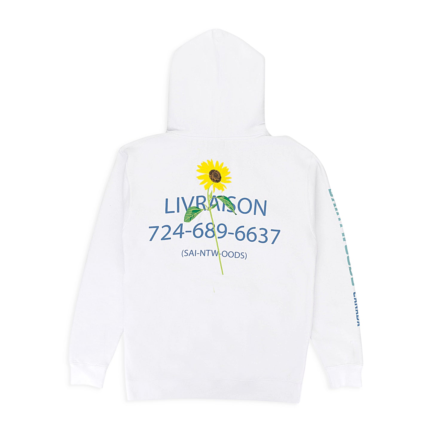 FLOWER SHOP WHITE HOODIE