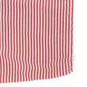 SILK STRIPED WHITE?RED BLOUSE