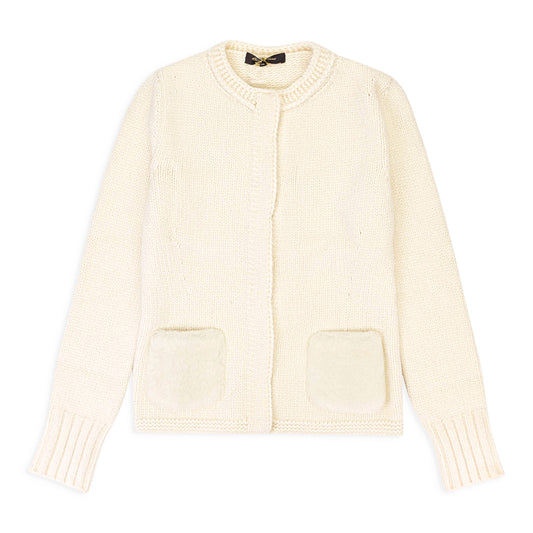 CASHMERE CREW NECK BEIGE SWEATER