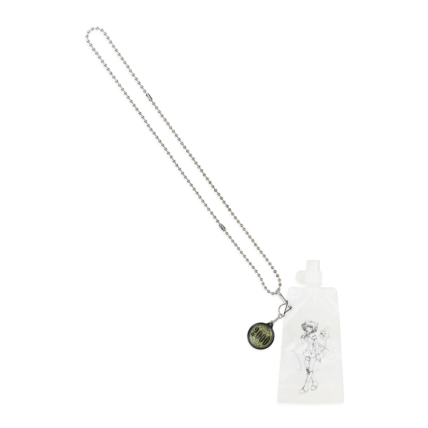 WATER ENVELOPE WHITE NECKLACE