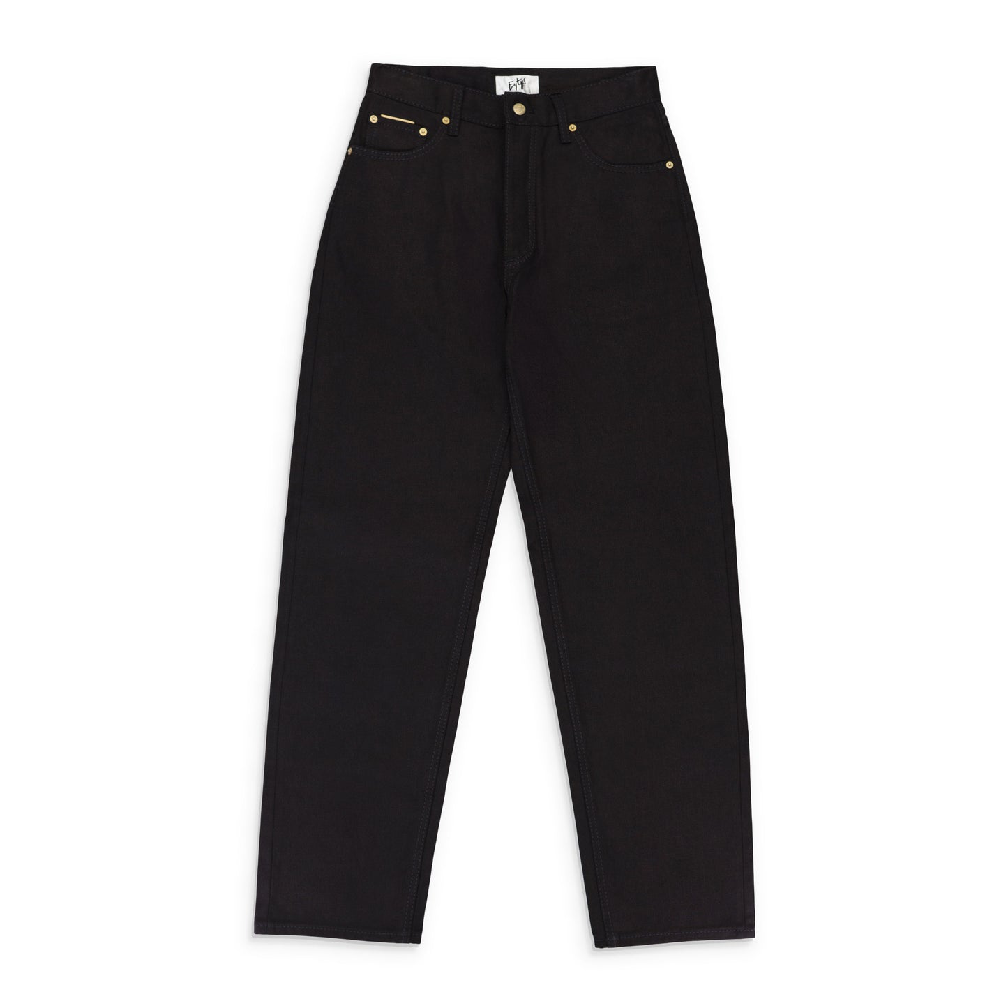 BENZ RAW BLACK STRAIGHT FIT JEANS