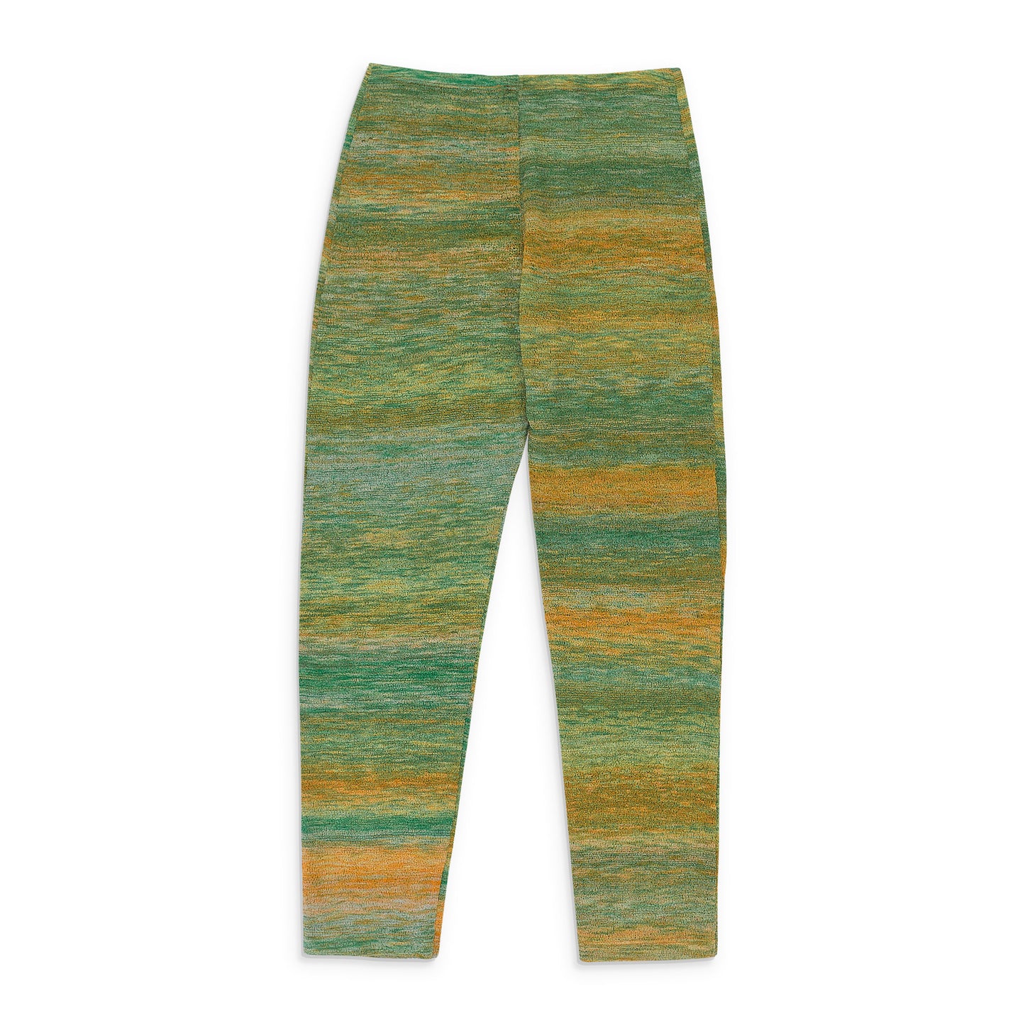 PEDAL PUSHERS GREEN ORANGE LEGGINGS