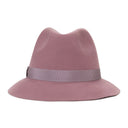 INGRID VELVET FELT PINK FEDORA HAT