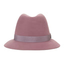 INGRID VELVET FELT PINK FEDORA HAT