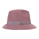 INGRID VELVET FELT PINK FEDORA HAT