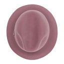 INGRID VELVET FELT PINK FEDORA HAT