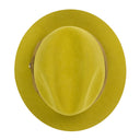 RABBIT CASHMERE BLEND MUSTARD FEDORA HAT