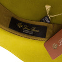 RABBIT CASHMERE BLEND MUSTARD FEDORA HAT