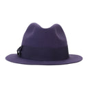 CASHMERE BRIM DARK PURPLE HAT