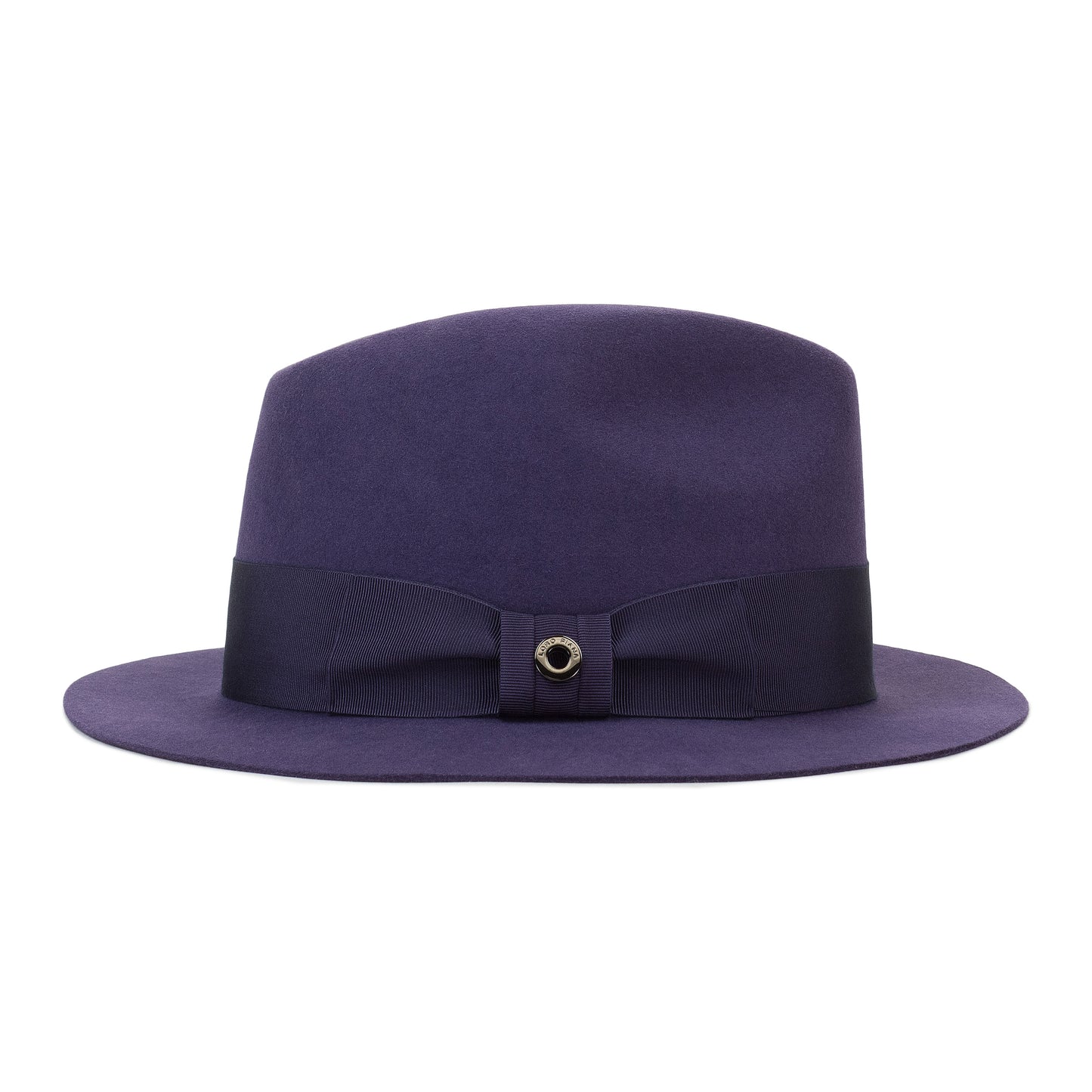 CASHMERE BRIM DARK PURPLE HAT