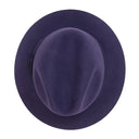 CASHMERE BRIM DARK PURPLE HAT