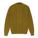 CREW NECK BROWN SWEATER