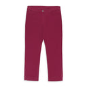 LOW-RISE MAROON STRAIGHT LEG JEANS