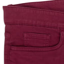 LOW-RISE MAROON STRAIGHT LEG JEANS