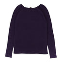 CASHMERE SCOOP NECK DEEP PURPLE SWEATER