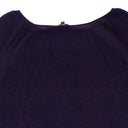 CASHMERE SCOOP NECK DEEP PURPLE SWEATER